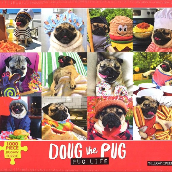 NEW Doug the Pug 1000 pc Jigsaw Puzzle Dog-Themed - Picture 2 of 2